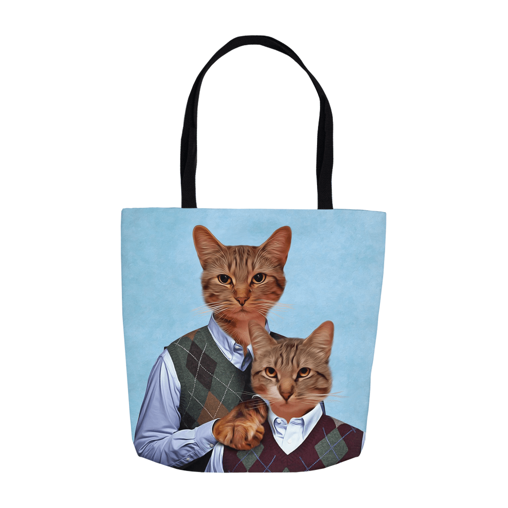 Bolsa de mano personalizada para 2 mascotas &#39;Step Kitties&#39;