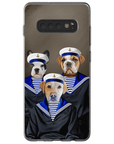 Funda personalizada para teléfono con 3 mascotas 'Los Marineros'