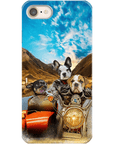 'Harley Wooferson' Funda personalizada para teléfono con 3 mascotas