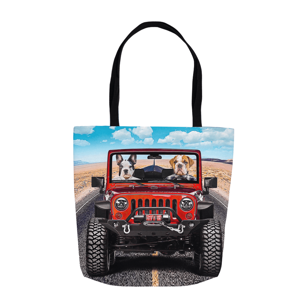 Bolsa de mano personalizada para 2 mascotas &#39;The Yeep Cruisers&#39;