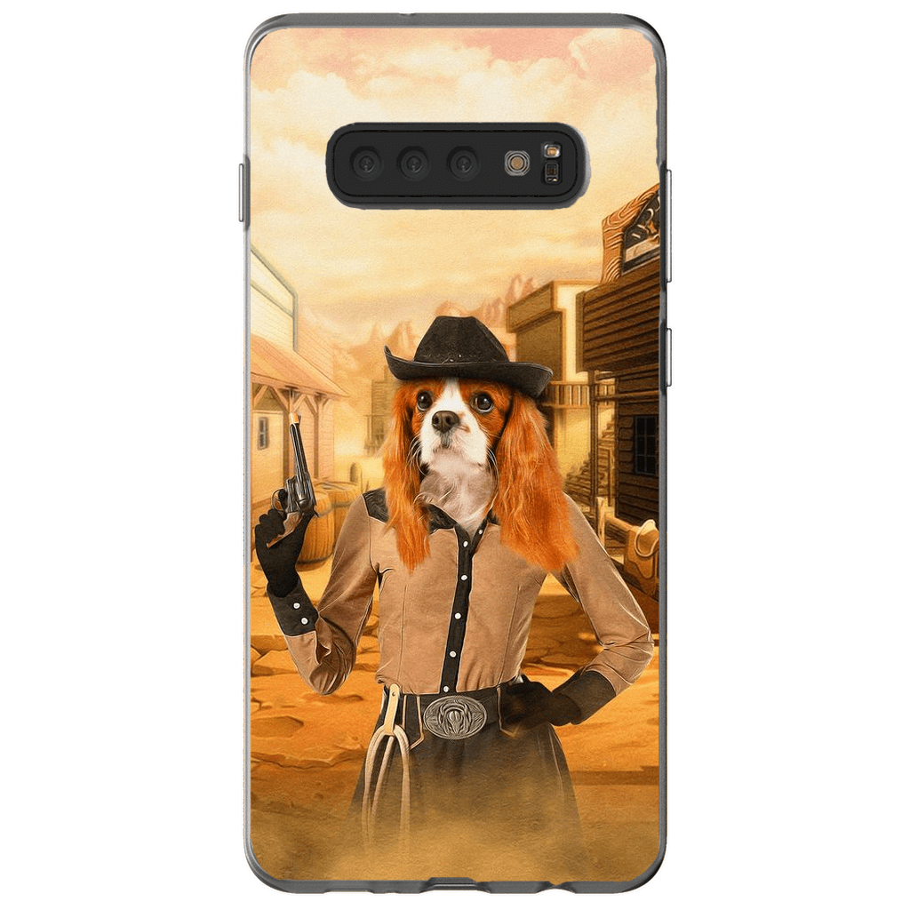 &#39;The Cowgirl&#39; Personalized Phone Case