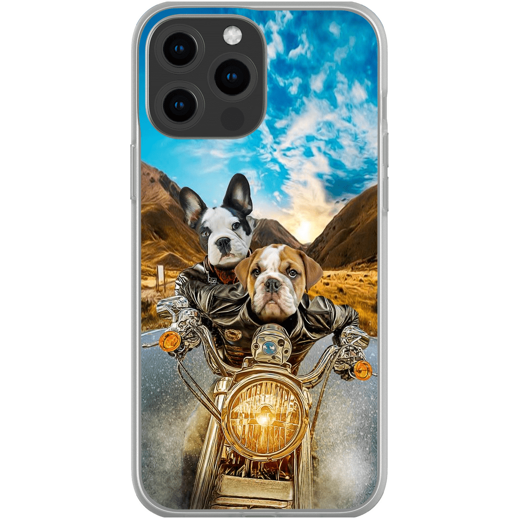 &#39;Harley Wooferson&#39; Funda para Móvil Personalizada con 2 Mascotas