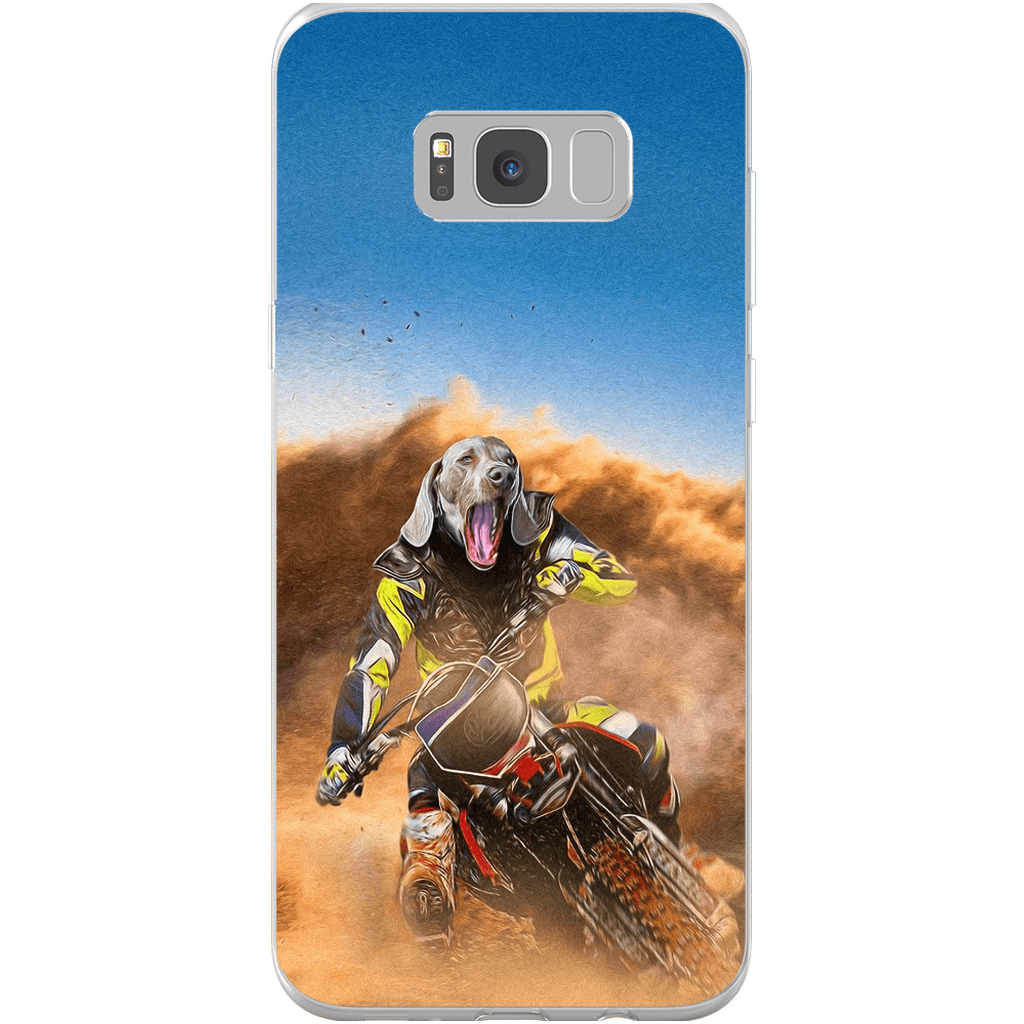 &#39;The Motocross Rider&#39; Personalized Phone Case