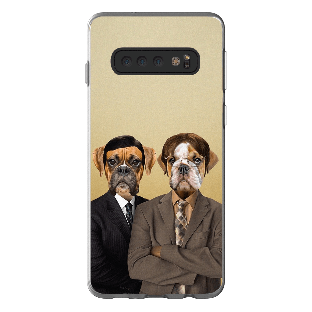 &#39;The Woofice&#39; Personalized 2 Pet Phone Case