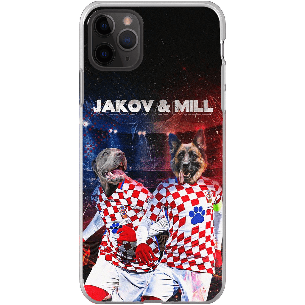 &#39;Croatia Doggos&#39; Personalized 2 Pet Phone Case