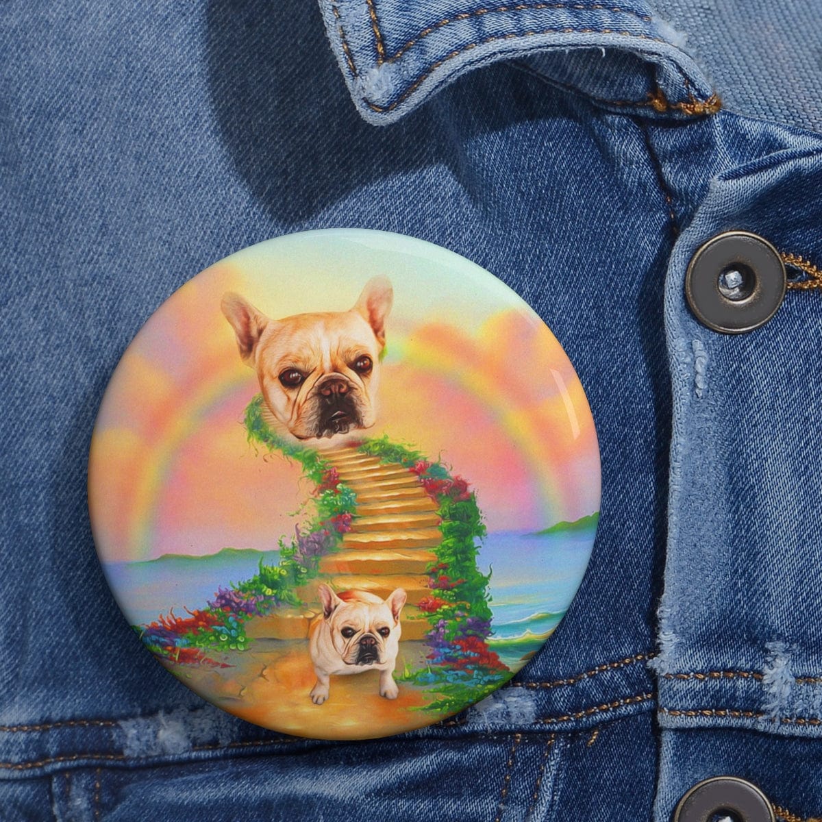 Pin personalizado The Rainbow Bridge (1 - 3 mascotas)