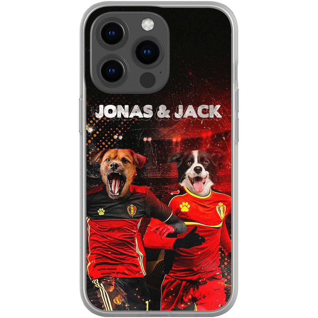 &#39;Belgium Doggos&#39; Personalized 2 Pet Phone Case