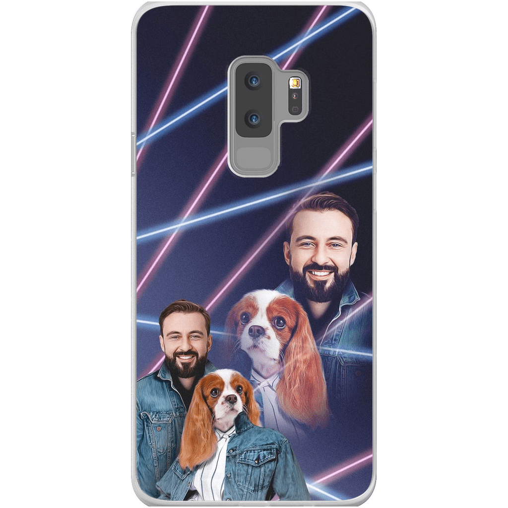 &#39;1980s Lazer Portrait Pet(Female)/Human(Male)&#39; Personalized Phone Case