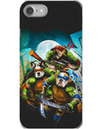 Funda personalizada para teléfono con 3 mascotas 'Teenage Mutant Ninja Doggos'