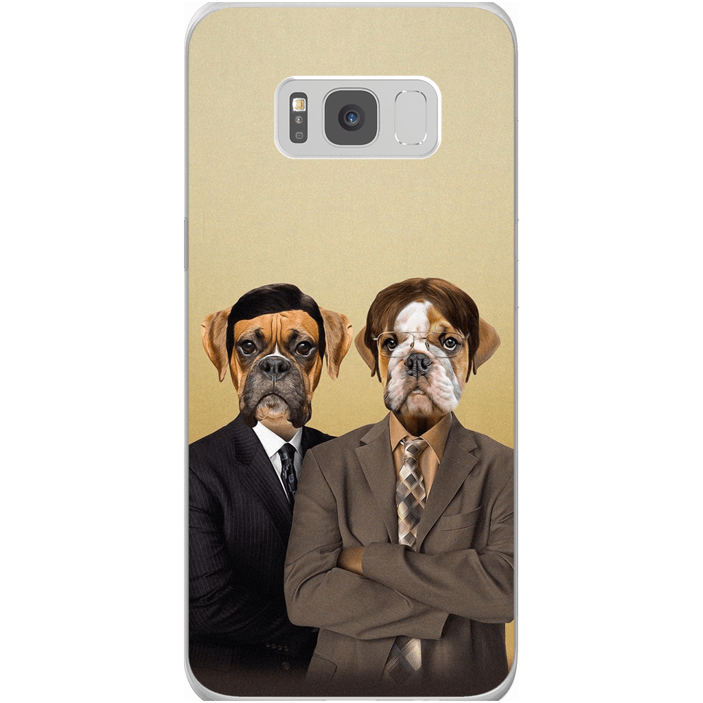 &#39;The Woofice&#39; Personalized 2 Pet Phone Case