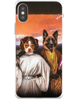 'Princess Leidown & Jedi-Doggo' Personalized 2 Pet Phone Case