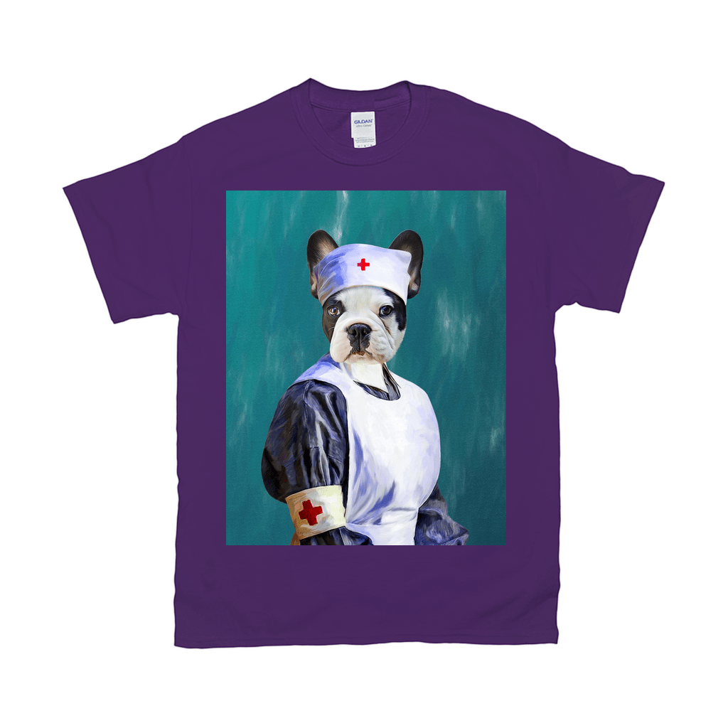 Camiseta personalizada para mascotas &#39;La enfermera&#39; 