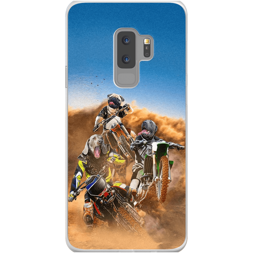 &#39;The Motocross Riders&#39; Personalized 3 Pet Phone Case