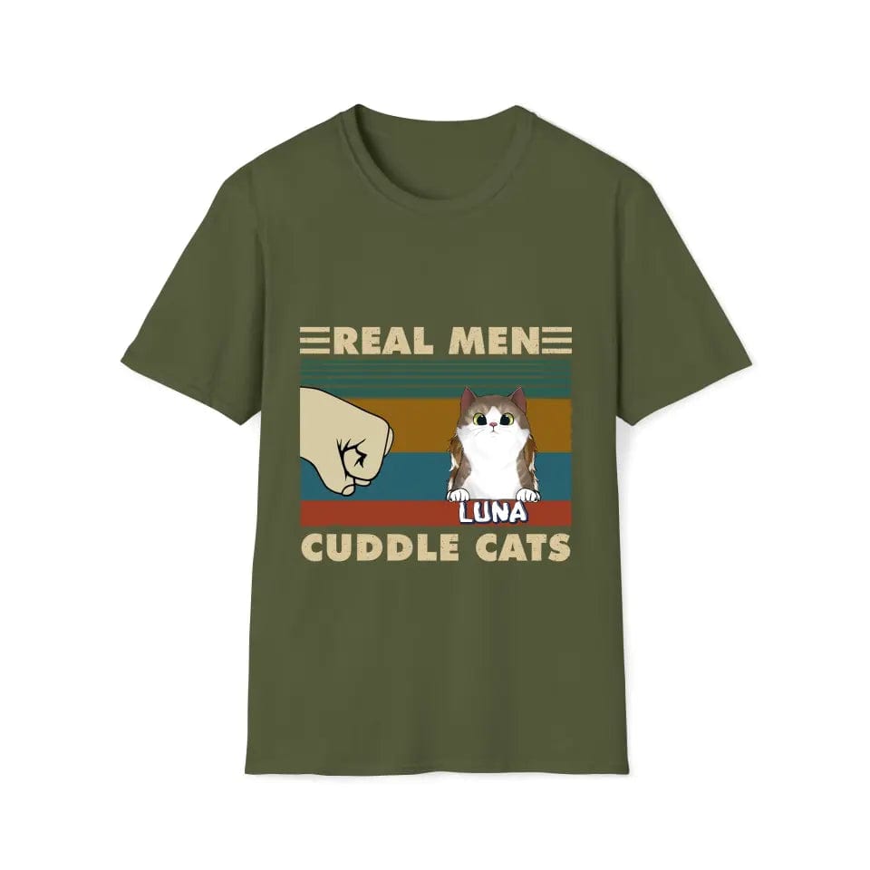 Real Men Cuddle Cats - TShirt