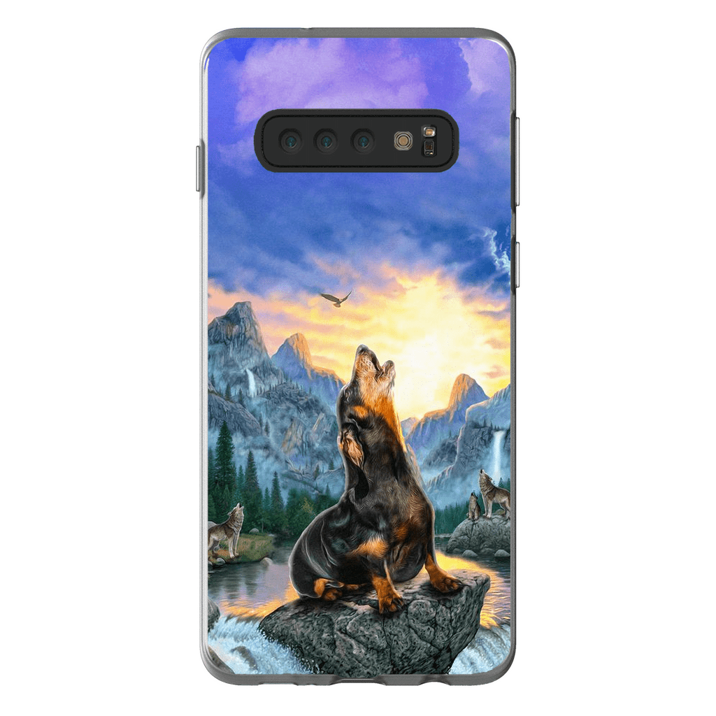 &#39;The Retro Wolf&#39; Personalized Phone Case