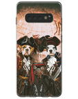 'Los Piratas' Funda personalizada para teléfono con 3 mascotas