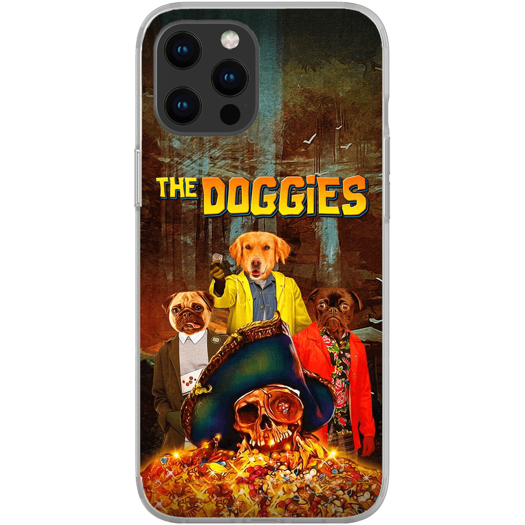 &#39;The Doggies&#39; Funda personalizada para teléfono con 3 mascotas