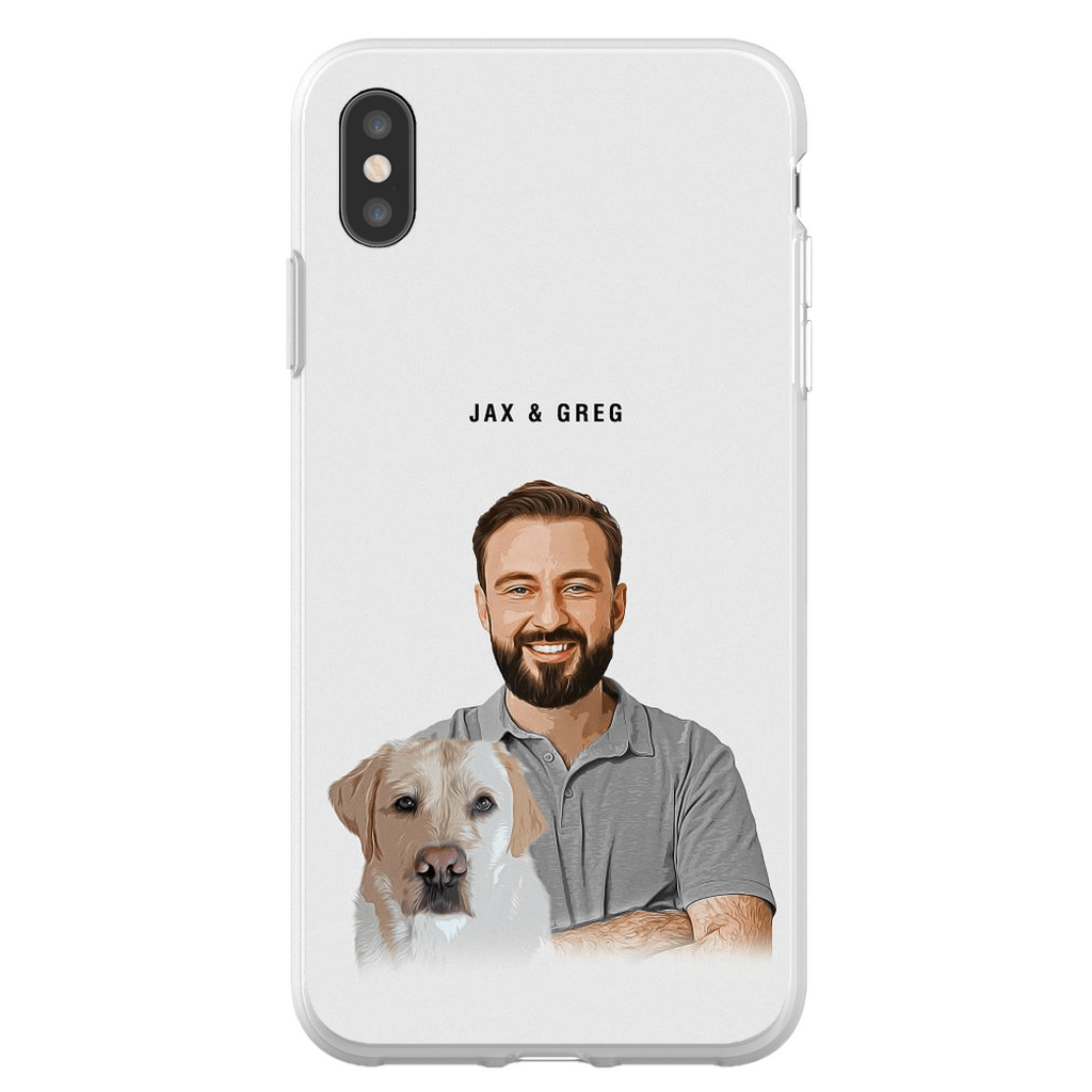 Funda moderna personalizada para teléfono para mascotas y humanos