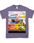 Camiseta personalizada con 3 mascotas 'The Beach Dogs' 