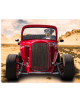 'The Hot Rod' Personalized Pet Canvas