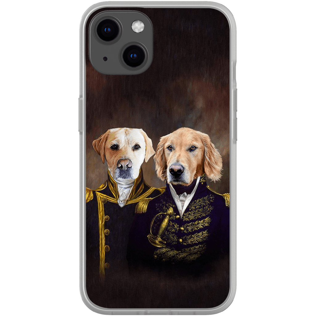 &#39;The Admiral and the Captain&#39; Personalized 2 Pet Phone Case