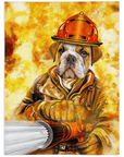 'The Firefighter' Personalized Pet Blanket