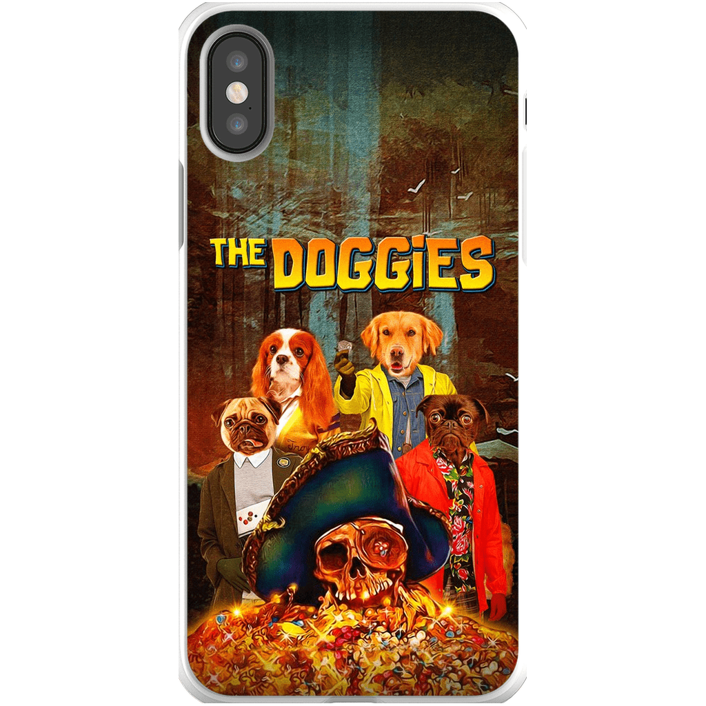 &#39;The Doggies&#39; Funda personalizada para teléfono con 4 mascotas