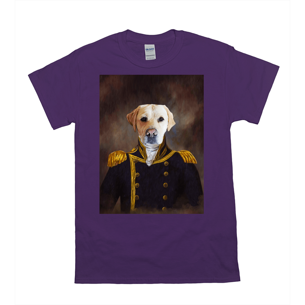 &#39;The Captain&#39; Personalized Pet T-Shirt