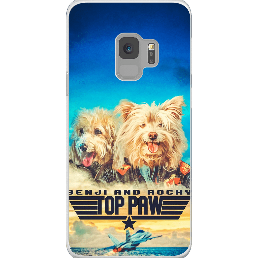 &#39;Top Paw&#39; Personalized 2 Pet Phone Case