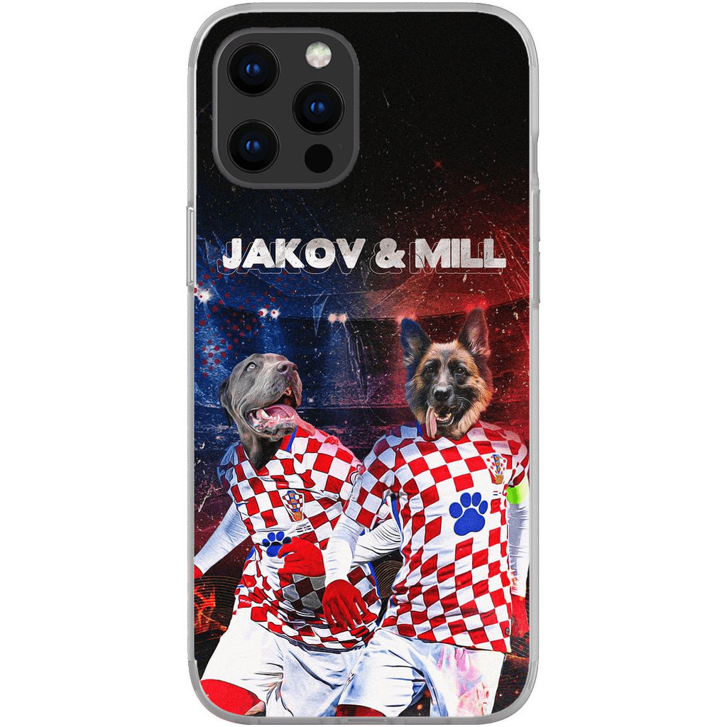 &#39;Croatia Doggos&#39; Personalized 2 Pet Phone Case