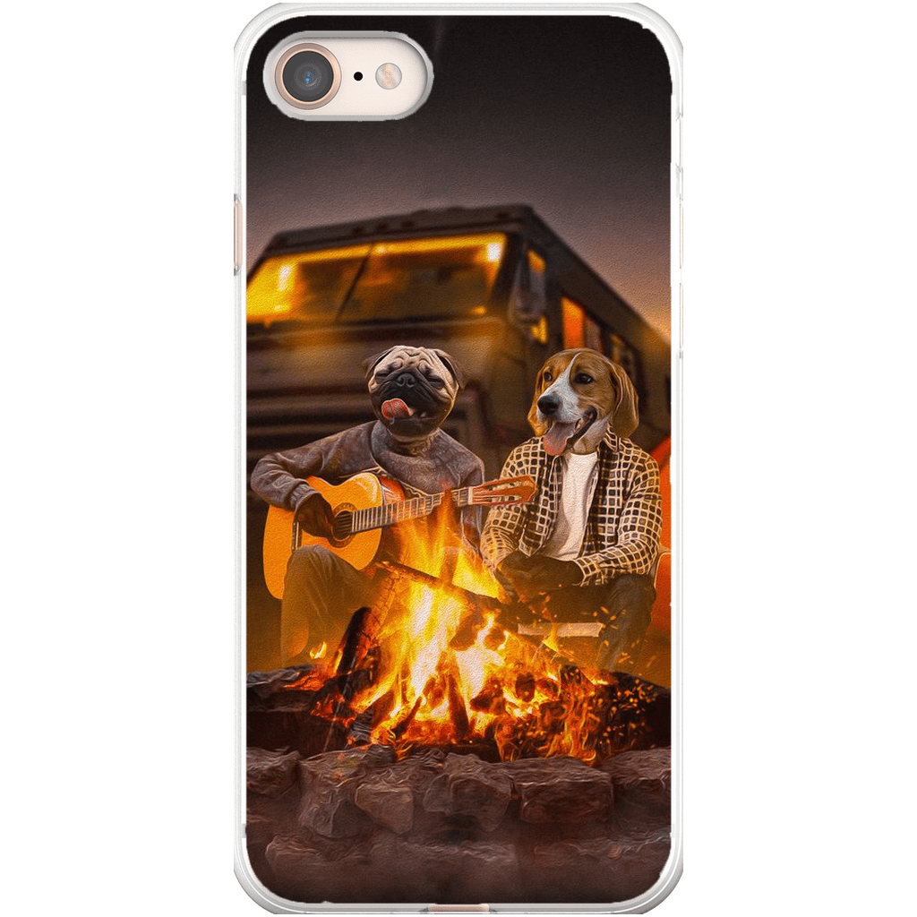 &#39;The Campers&#39; Personalized 2 Pet Phone Case