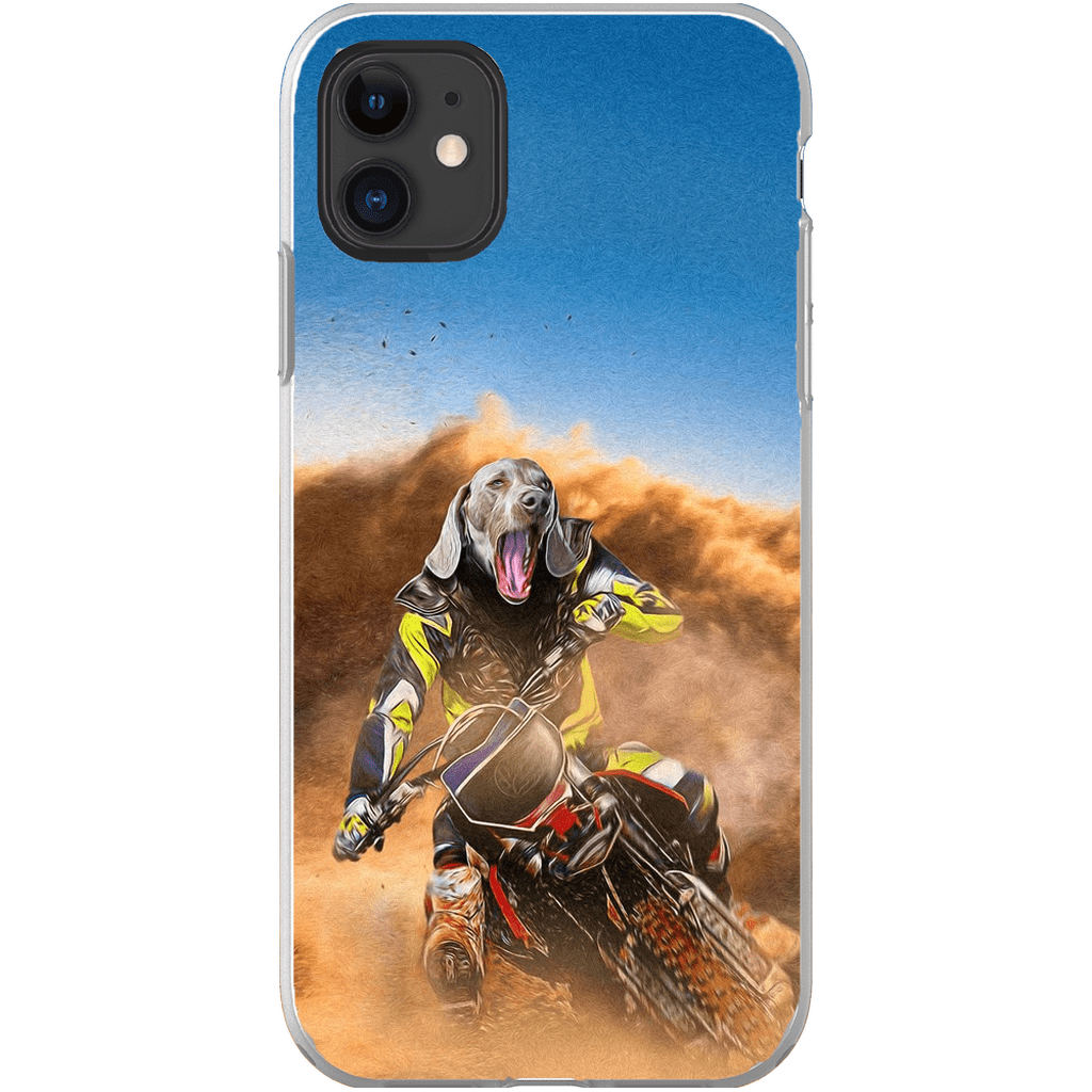 &#39;The Motocross Rider&#39; Personalized Phone Case