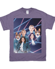 '1980s Lazer Portrait 1 Pet/Humans(Females)' Personalized T-Shirt