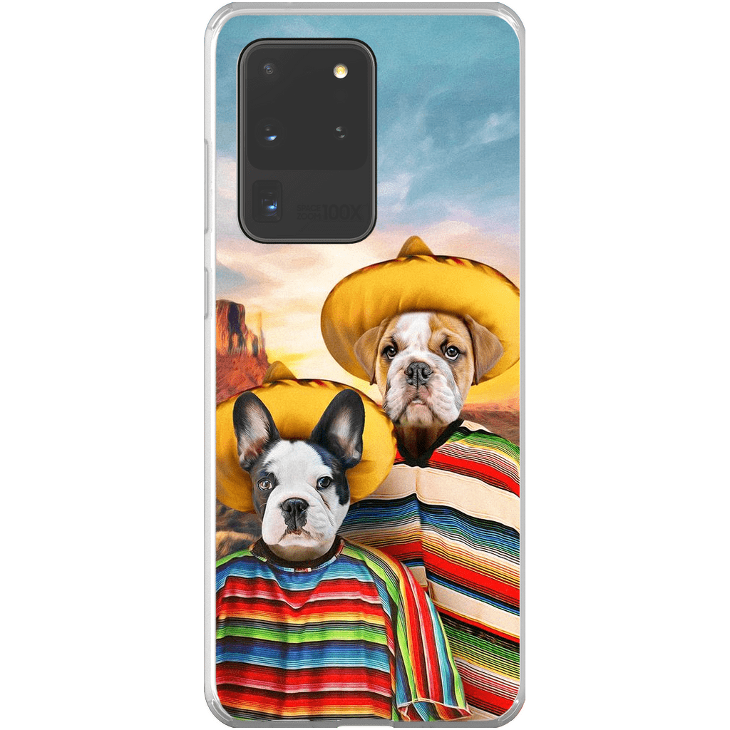 &#39;2 Amigos&#39; Funda personalizada para teléfono con 2 mascotas