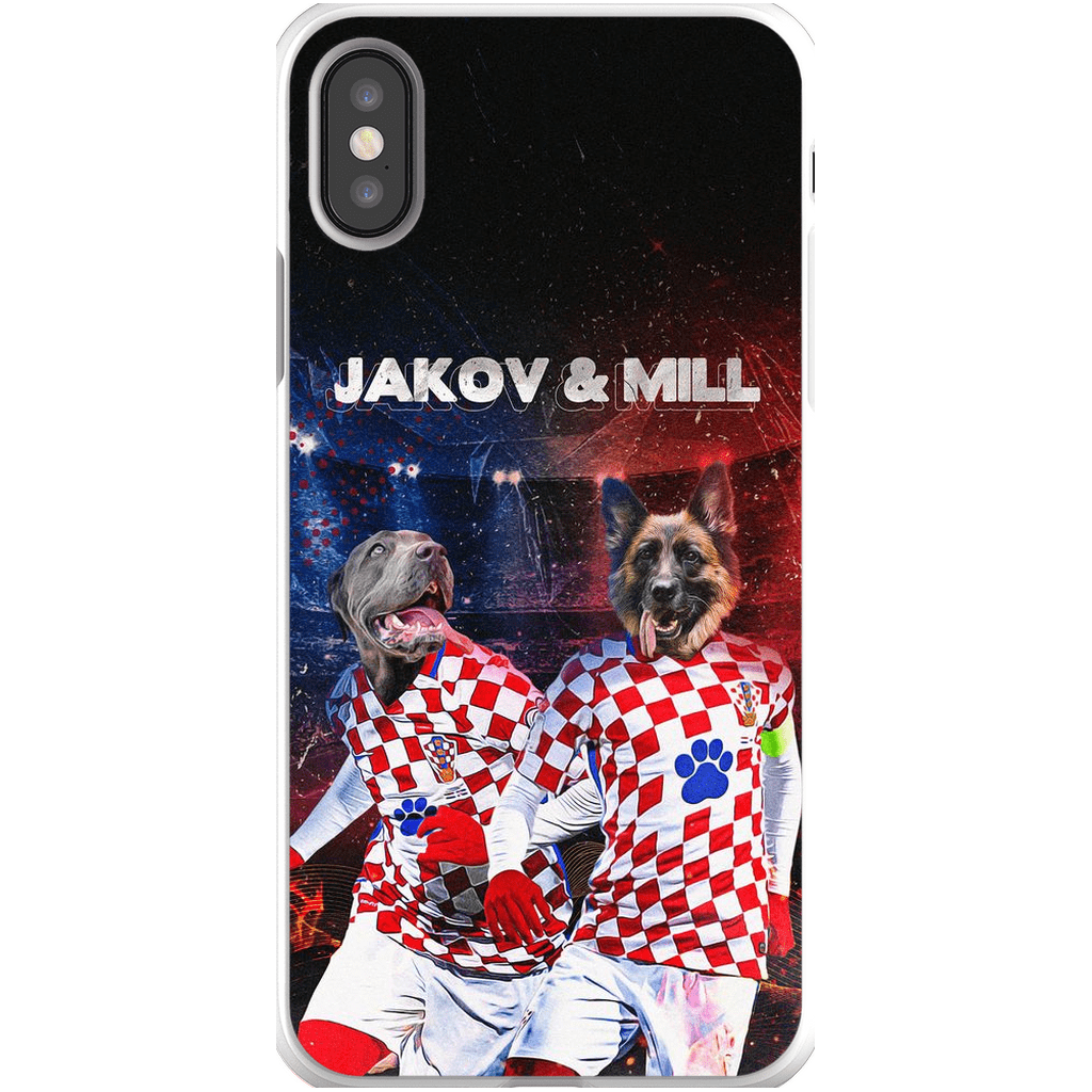 &#39;Croatia Doggos&#39; Personalized 2 Pet Phone Case