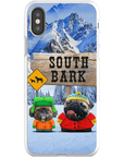 'South Bark' Personalized 2 Pet Phone Case