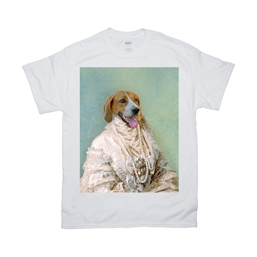 &#39;The Pearled Dame&#39; Personalized Pet T-Shirt