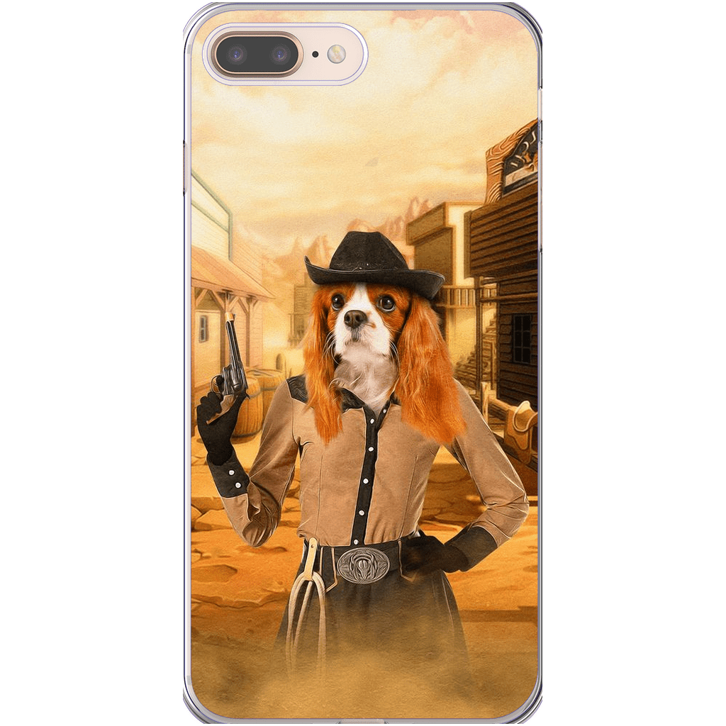 &#39;The Cowgirl&#39; Personalized Phone Case