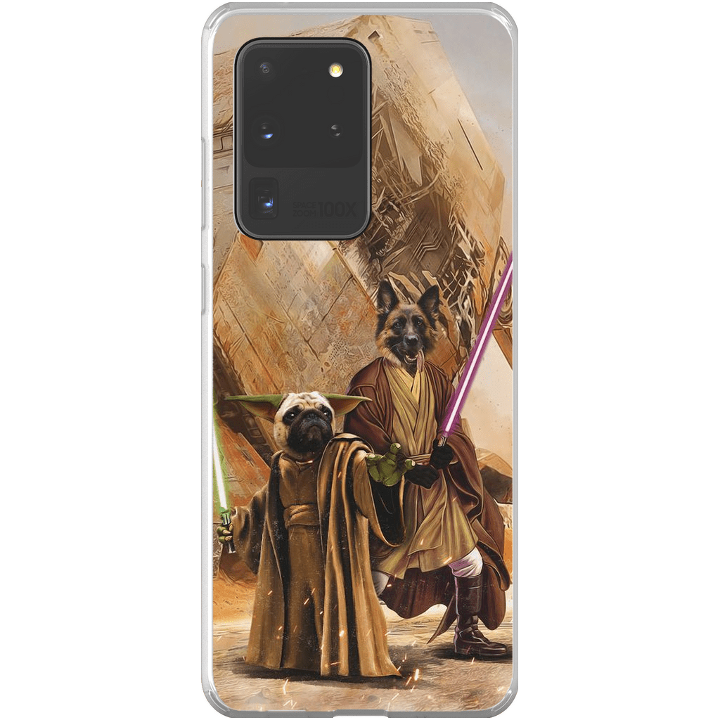 &#39;Yodogg &amp; Jedi-Doggo&#39; Personalized 2 Pet Phone Case