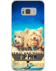 Funda personalizada para teléfono con 2 mascotas 'Top Paw'