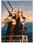 'Titanic Doggos' Personalized 2 Pet Blanket