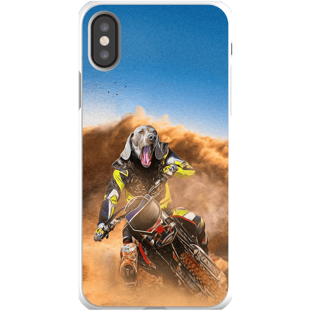 &#39;The Motocross Rider&#39; Personalized Phone Case