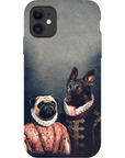 Funda personalizada para teléfono con 2 mascotas 'Duque y Archiduquesa'