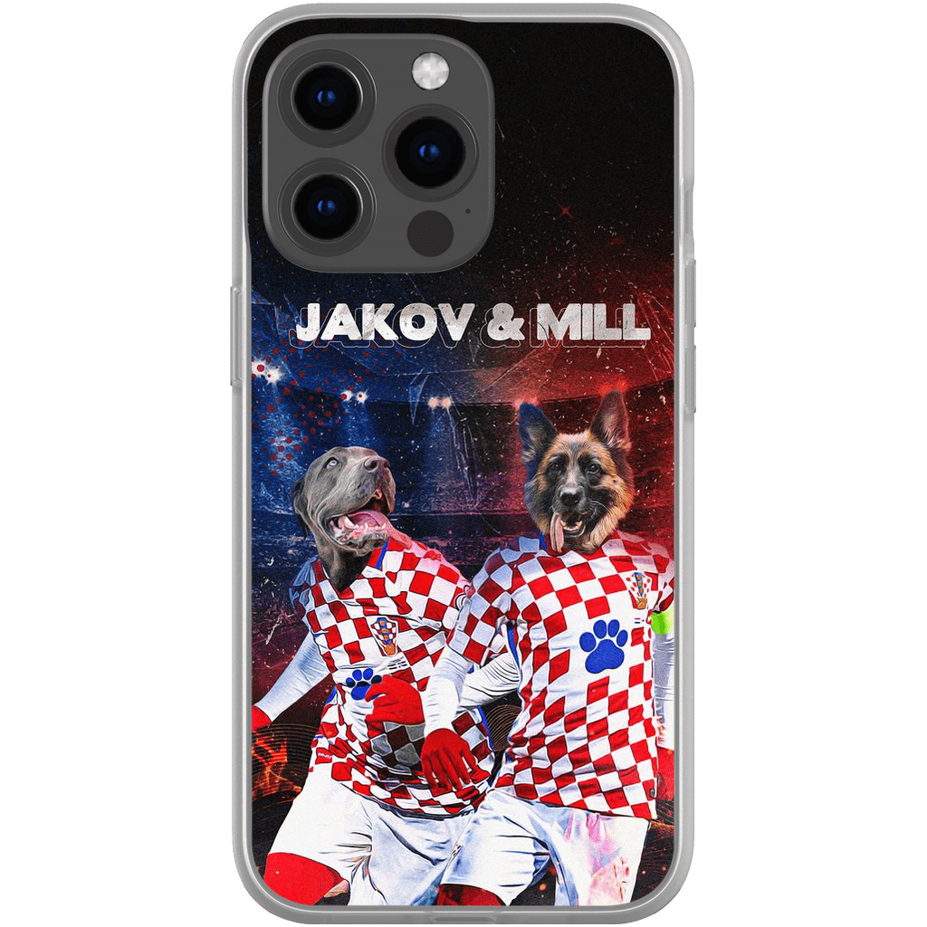 &#39;Croatia Doggos&#39; Personalized 2 Pet Phone Case