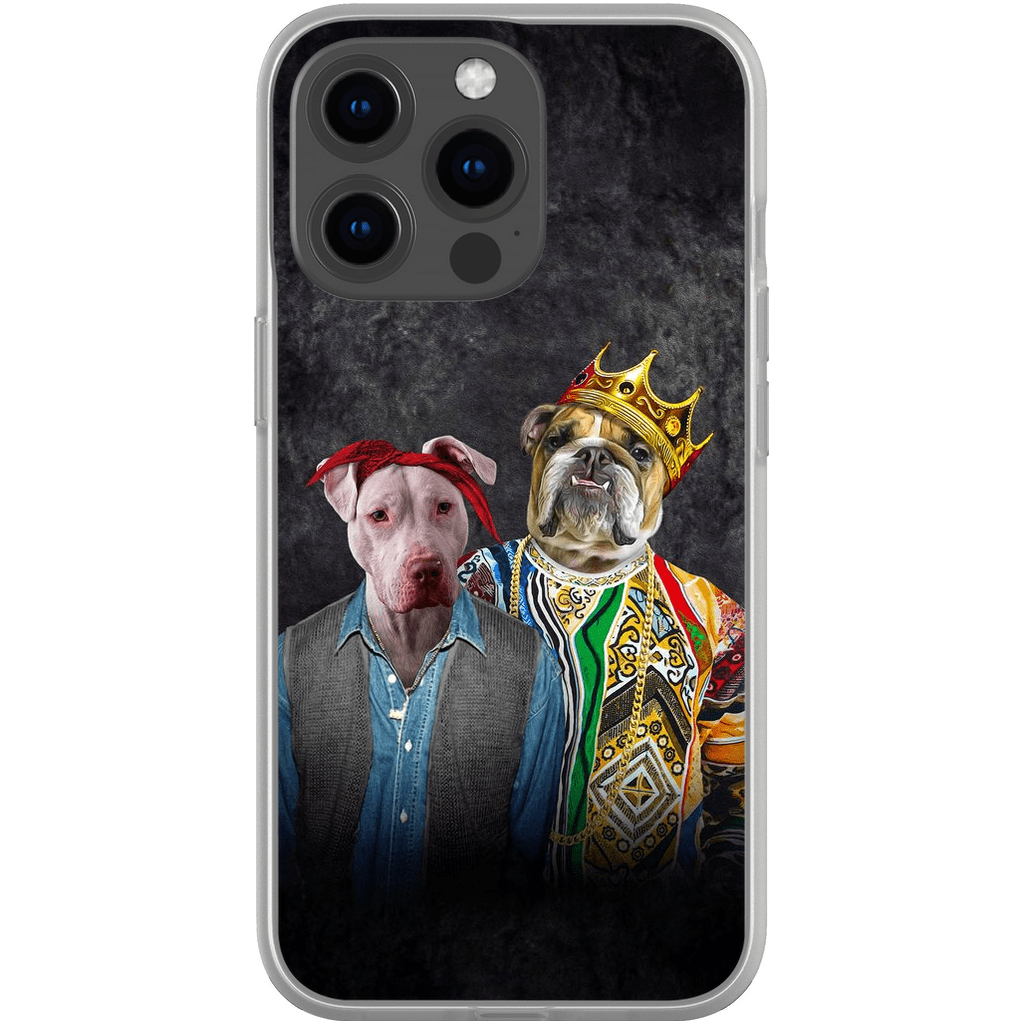 Funda personalizada para teléfono con 2 mascotas &#39;2Paw And Notorious DOG&#39;