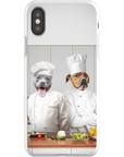 Funda personalizada para teléfono con 2 mascotas 'The Chefs'