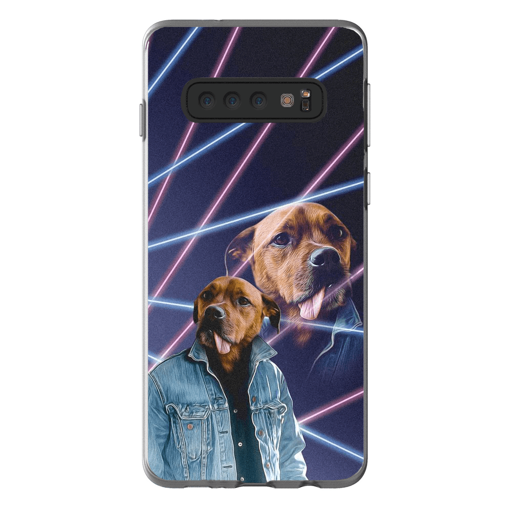 Funda personalizada para teléfono con mascota &#39;1980s Lazer Portrait&#39;