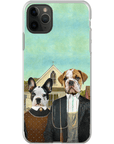 'American Pawthic' Personalized 2 Pet Phone Case