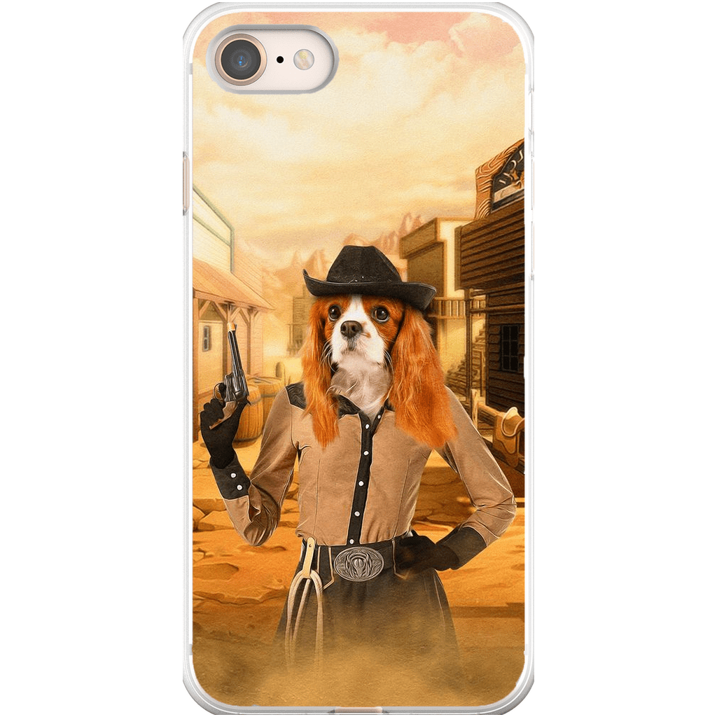 &#39;The Cowgirl&#39; Personalized Phone Case