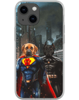 'Superdog & Batdog' Personalized 2 Pet Phone Case